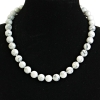 Kaolinite Bead Necklace, 12 mm, 46 cm long