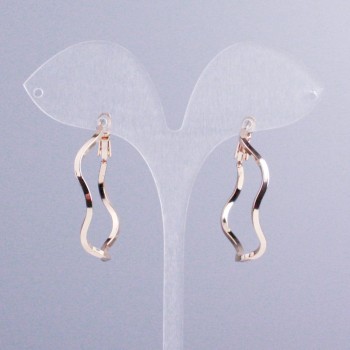 Xuping hoop earrings with 18K gold plating, thickness about 2 mm, diameter 35 mm