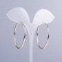 Xuping Hoop Earrings 18K Gold Plating, 2 mm thick, 43 mm diameter