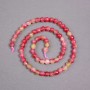 Beads on Thread: Polychrome Tourmaline Faceted Round Bead, 6 mm diameter, 38 cm length