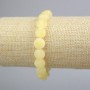 Citrine Bracelet with Faceted Coin Beads, diameter 10.5 mm, length 18 cm (stretch)