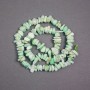 Beads on a thread, Amazonite natural stone chip, diameter 11x7x4 mm, length 39 cm