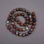 Petersite Beads on Thread, Natural Stone, Smooth Round Beads, Diameter 8.5 mm, Length 39 cm