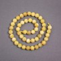 Beads on Thread: Yellow Jadeite Smooth Round Beads, 8.5 mm Diameter, 40 cm Length