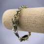 Chain Bracelet 'Dragon' gold-toned metal 10.5×30 mm, thickness 8 mm, length 21 cm +