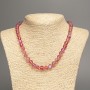 Opal Glass Necklace in Red Matte Chameleon
