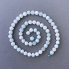 Hemimorphite beads natural stone smooth spheres, diameter 6.5 mm, length 39 cm