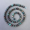 Chrysocolla Beads, Natural Stone, Smooth Round Beads, Diameter 6.5 mm, Length 39 cm