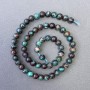 Chrysocolla Beads, Natural Stone, Smooth Round Beads, Diameter 6.5 mm, Length 39 cm