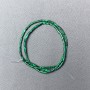 Malachite Beads, Natural Stone, Faceted, Diameter 2×4 mm, Length 38 cm on thread