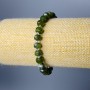 Bracelet made from Canadian Jadeite, natural stone, faceted rondel, diameter 8x6 mm, length 18 cm (stretch) with beads