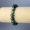 Zoisite natural stone smooth bead bracelet, diameter 10.5 mm, length 18 cm (stretch)