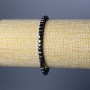 Hematite Cube Bracelet, 4mm Diameter, 18cm Length (Stretch)