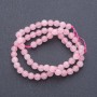Rose Quartz Beads - Natural Stone, Smooth Round Beads, Diameter 8.5 mm, Length 38 cm