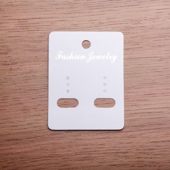 Earring display card 6×5 cm, cardboard, 100 pcs