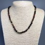 Natural tourmaline necklace with faceted rondelle beads, diameter 6×4.5 mm, length 50 cm