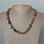 Necklace with natural tourmaline chips, 8×4 mm diameter, length 47 cm