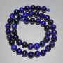 Blue Cat's Eye Beads, Natural Stone, Smooth Round Beads, 8 mm Diameter ±, 38 cm Length ±, on Thread