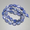 Kyanite Beads, Natural Stone, Oval, 10x14 mm, 40 cm length on thread