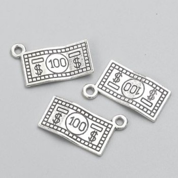 Pendant hardware 'Money' 7x13 mm, packaging 25 pcs +/-