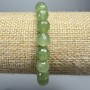 Prenite bracelet, natural stone, faceted bead, diameter 8 mm +/-, length 18 cm +/- (stretch)