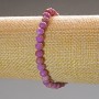 Phosphosiderite Bracelet, Natural Stone, Faceted Bead, 6 mm diameter, 18 cm length (stretch)