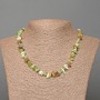 Chrysoprase Necklace with natural chip stones, 7x3 mm diameter, length 47 cm
