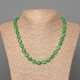 Malachite Necklace (pressed) oval, 8×10 mm diameter, length 48 cm