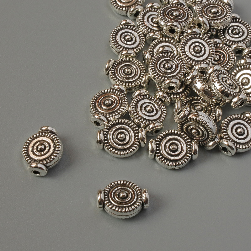 Bead-insert findings, 8×9.5 mm diameter, packaging 30 pcs, 20 g