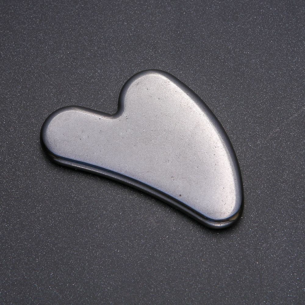 Gua Sha massage scraper natural hematite stone 80x55mm +
