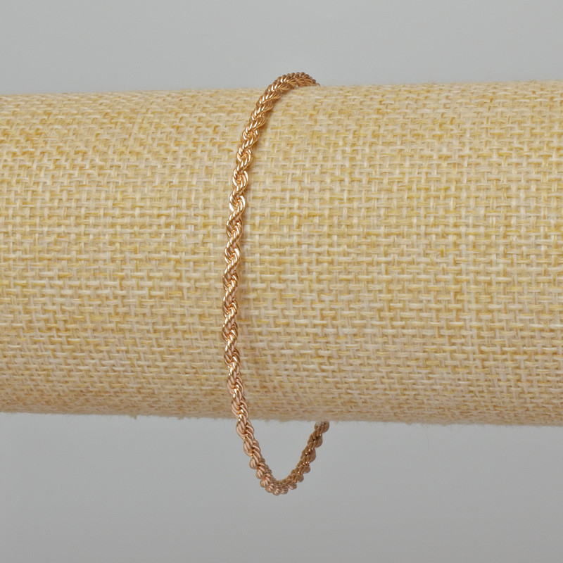 Xuping 18K Gold-Plated Bracelet, length 19 cm, thickness 2.5 mm+