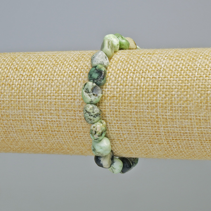 Valite natural stone faceted bracelet, 10 mm diameter ± (stretch), length 18 cm+