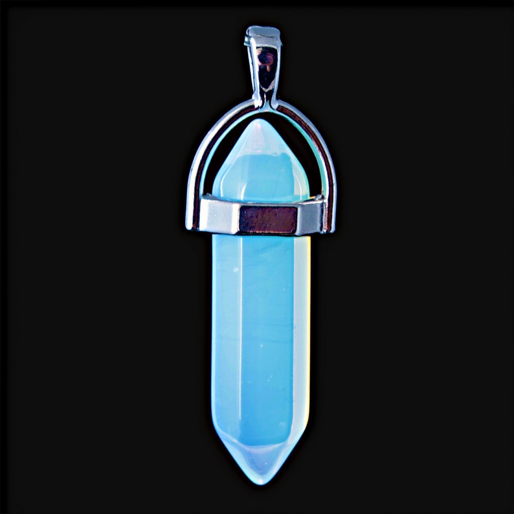 Moonstone Hexagon Pendant, 4 cm