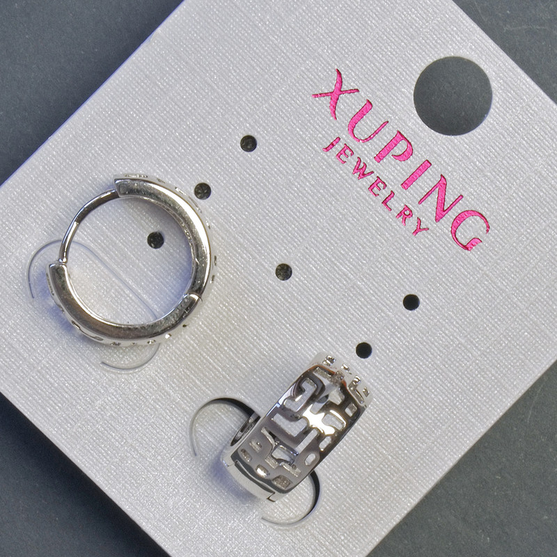 Xuping Rhodium Earrings 15x6 mm