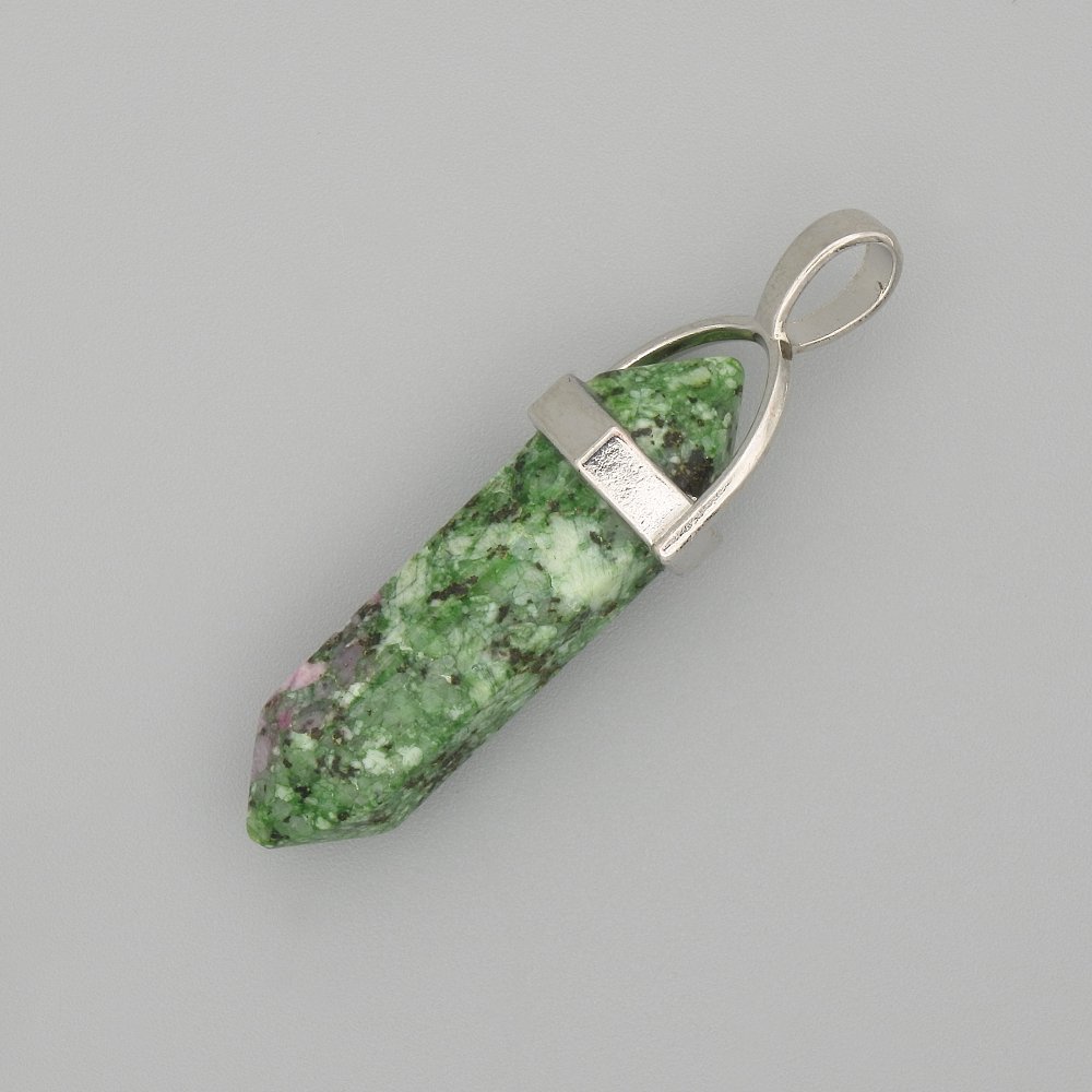 Zoisite Hexagonal Pendant 40mm+
