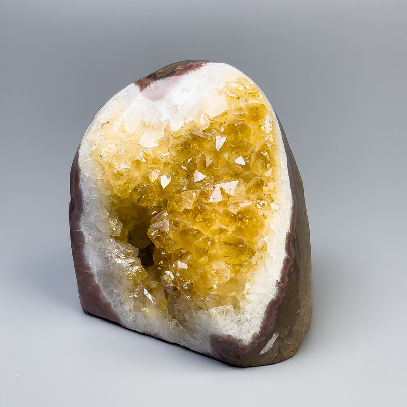 Citrine druse natural souvenir stone, dimensions ~80x80x60-120x60x55 mm; weight from ~650 g