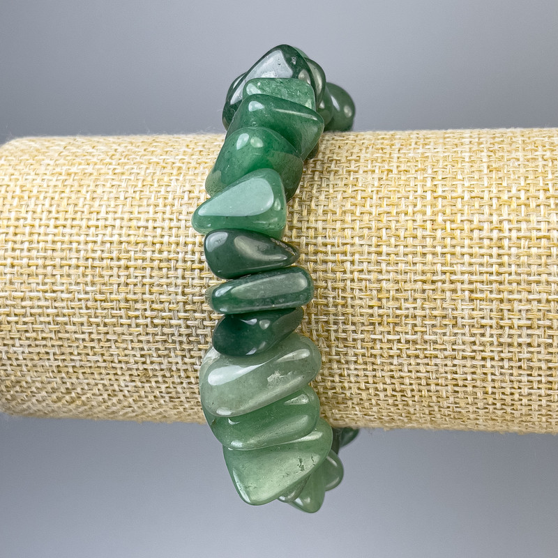 Faceted Jade Bracelet, 17x7 mm Beads, 18 cm Stretch