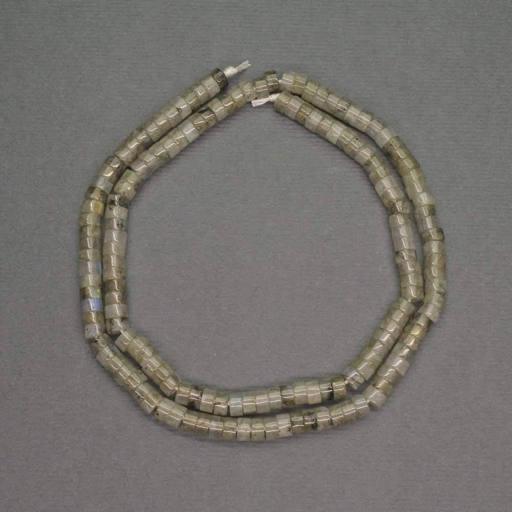 Labradorite Rondelle Beads, Natural Stone, Diameter 4x2 mm ±, Length 40 cm ±