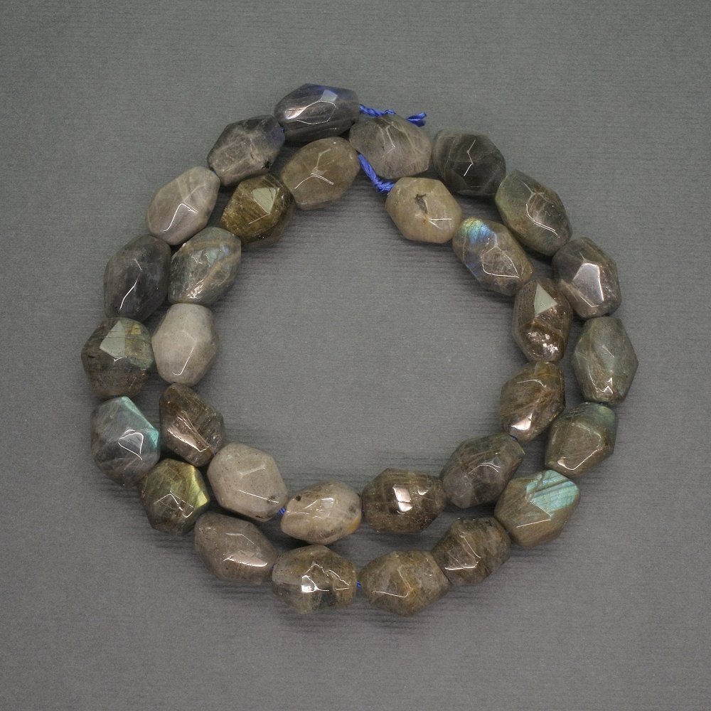 Natural labradorite beads, faceted rondelle, diameter 10x13mm+-, length 38cm+-