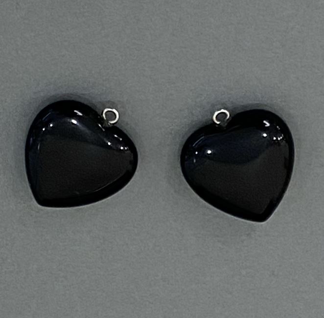 Кулон Серце Агат 25х25х27мм+