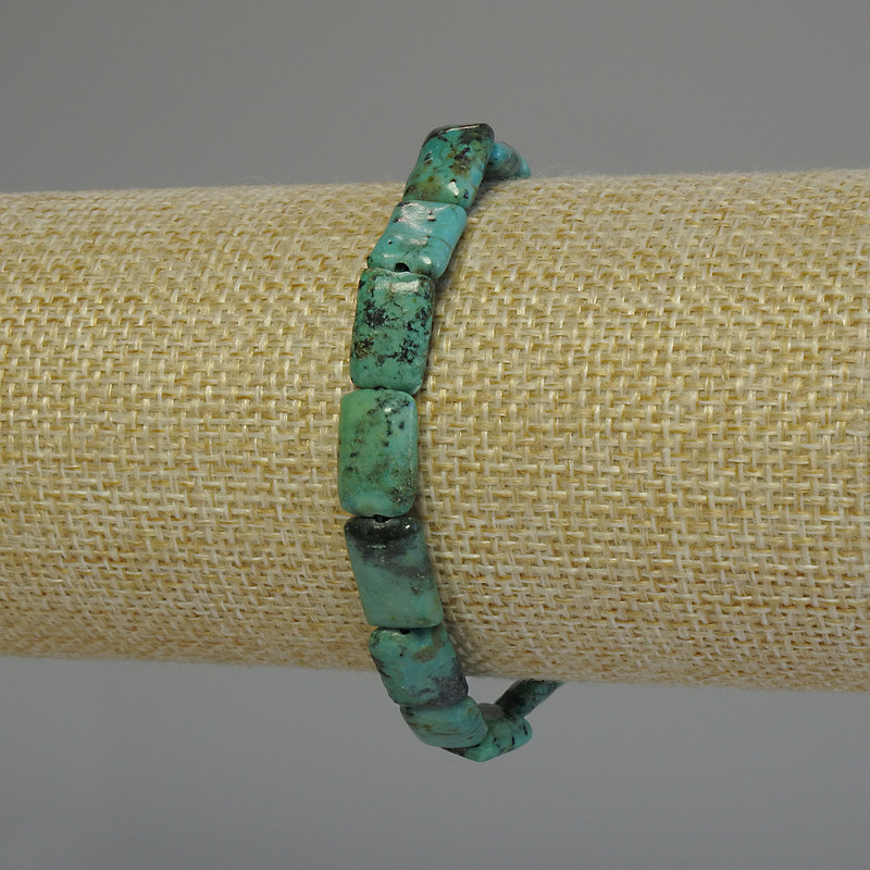 Bracelet with African Turquoise Rectangle