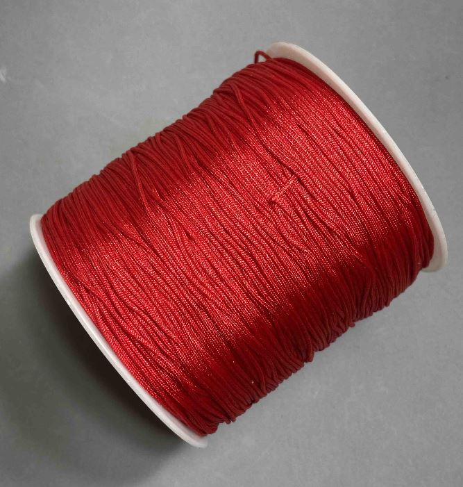 Red Shamballa Thread Spool, 100 m, 0.8 mm diameter