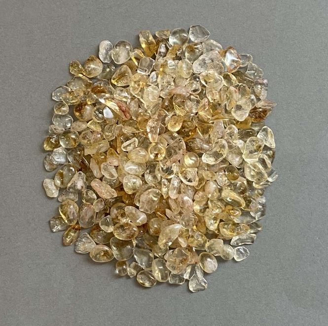 Natural Citrine Chip, Undrilled 5-10×4-6 mm +/- (per 100 g)