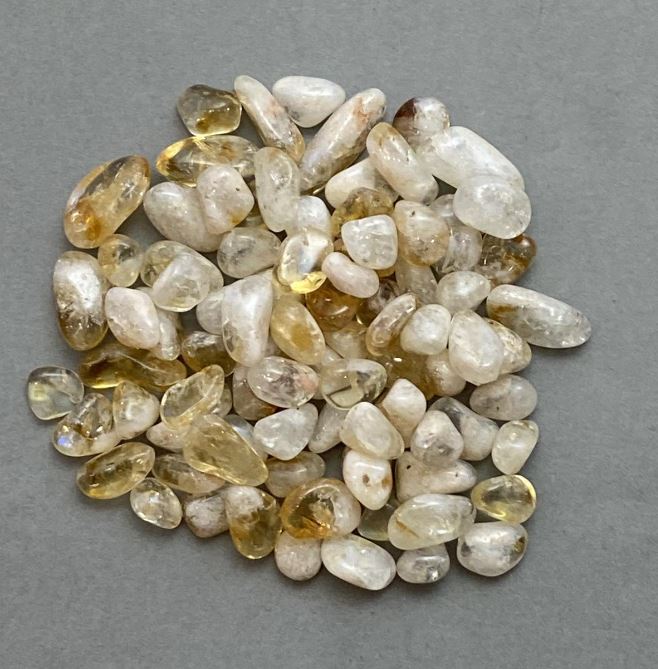 Natural Citrine Faceted Bead Without Hole 7-14×5-7 mm ± (per 100 g ±)