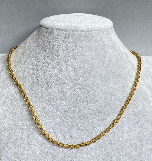 Choker with Czech crystal and hematite