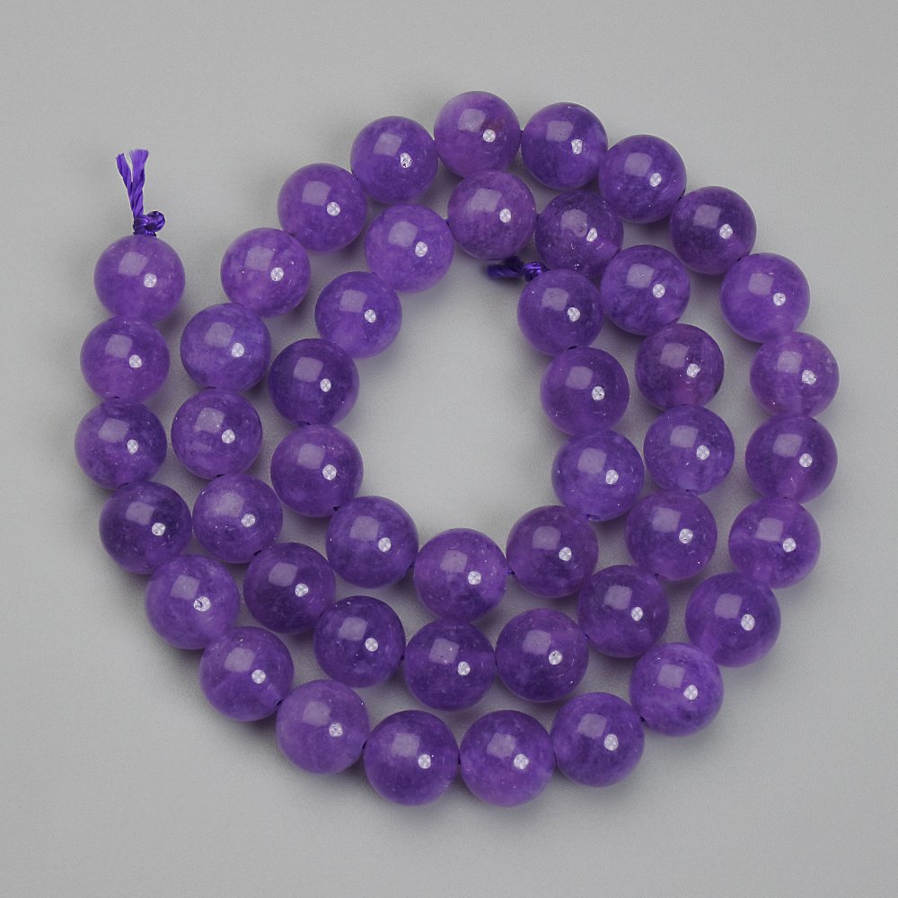 Amethyst Beads, Ball-shaped, 8mm