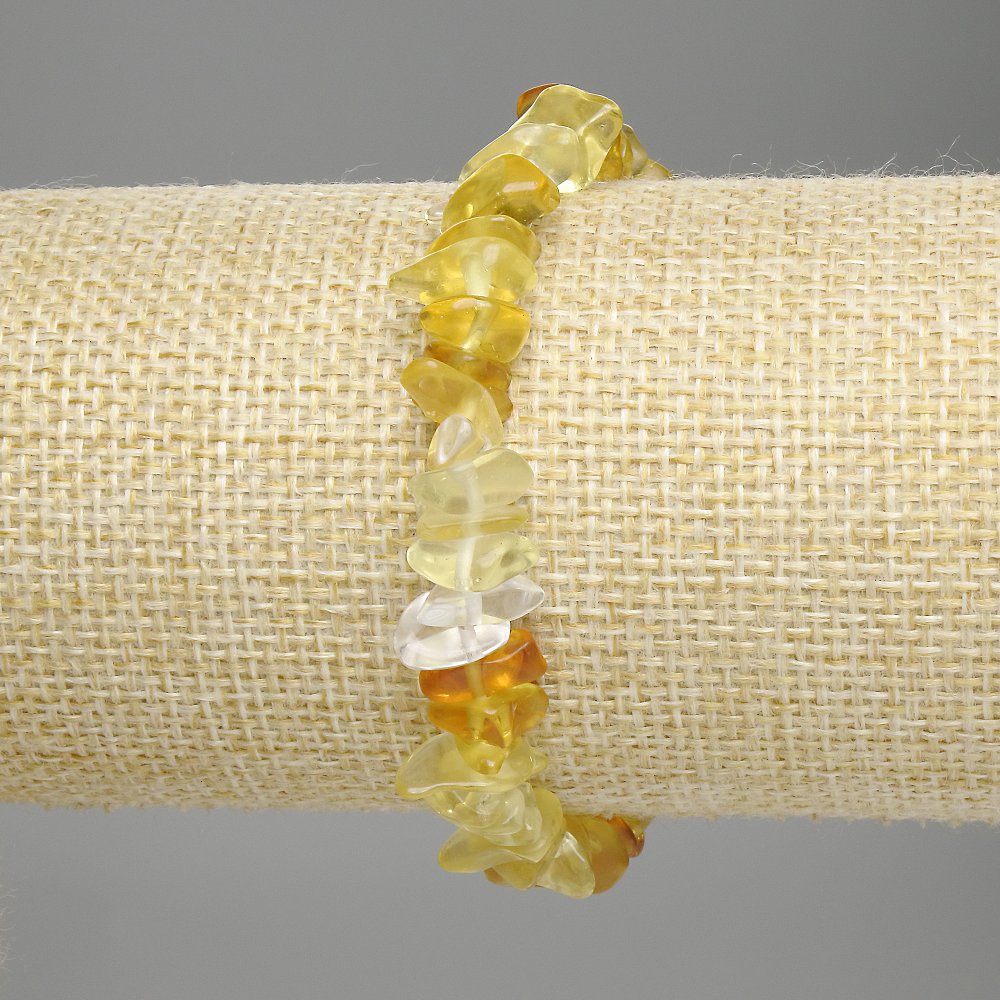 Citrine chip bracelet, diameter 6-13×2-5 mm, length 18 cm +/- stretch