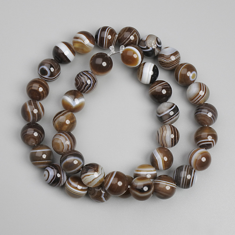 Agate Beads, Smooth Round, 10mm Diameter, 38cm Length on Thread