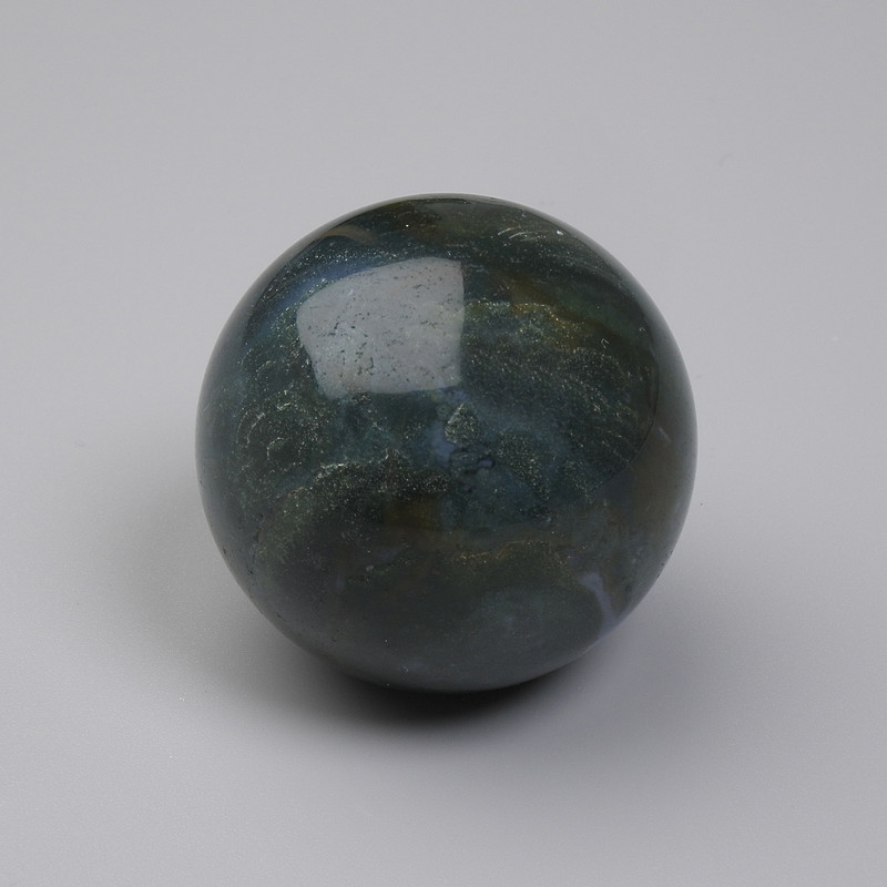 Green Jasper Natural Stone Sphere, 30 mm diameter+
