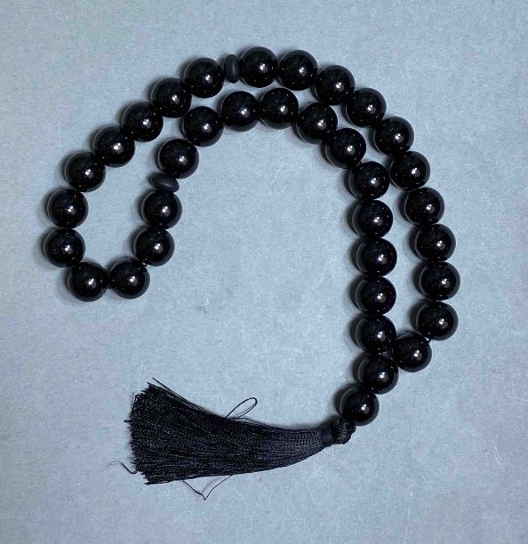 Agate Prayer Beads, Natural Stone, Smooth Beads, 12 mm Diameter, 33 Beads